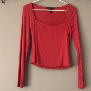 Cropped U neck crop top